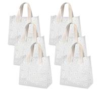 6 bolsas de regalo de plástico transparente con estampado de margaritas, bolsas de regalo de despedida de soltera, bonitas bolsas de regalo de flores, bolsas de regalo de fiesta para bodas y