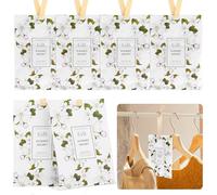 6 bolsitas perfumadas para armario, 20 g de fragancia para armario, bolsitas frescas para armario, aromaterapia, bolsas para cajones, armarios, coches, guardarropas (jazmín)