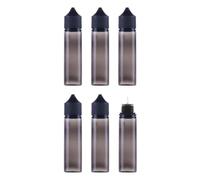 6 botellas vacías para líquidos de 70 ml, botellas flexibles para líquidos, botellas con cuentagotas V3,botellas exprimibles,botellas de plástico vacías,botellas medidoras,botellas de viaje (negras)