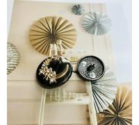 6 botones de metal vintage con forma de luna y estrella de diamantes de imitación, hechos a mano, con doble ortografía, para decoración de ropa DIY, 5-257 x 3-18 mm