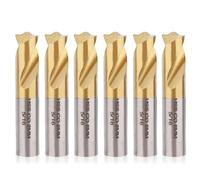 6 brocas de soldadura por puntos, 8 mm, acero de alta velocidad, revestimiento de titanio