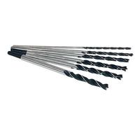 6 brocas para madera de construcción (300 mm de largo, 6, 8, 10, 12, 13, 14 mm)
