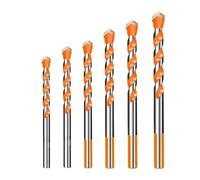 6 brocas triangulares for vidrio, for perforar, cerámica, azulejos, hormigón y metal. Brocas centrales