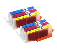 6 C/M/Y Cartuchos de tinta para reemplazar Canon CLI-551C, CLI-551M, CLI-551Y