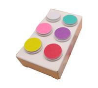 6 cabezales de lima de uñas eléctricos de colores mixtos, repuesto para recortadora de uñas de bebé, almohadillas de repuesto esenciales para niños