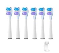 6 cabezales de repuesto para cepillo de dientes USMILE All Series Sonic Electric Brush P10/U4/Y1S con soporte para cepillo de dientes