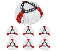 6 cabezales de repuesto para mopa Vileda, recambio de microfibra para mopa de alta agua y suciedad, cabezal de mopa giratorio, compatible con la fregona Triangle Spin Mop
