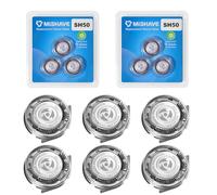 6 cabezales de repuesto SH50 compatibles con cabezales de afeitadora Philips Norelco Series 5000, para afeitadoras eléctricas Philips serie 5000