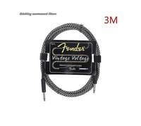 (6) Cable de guitarra Fender, conector, línea, bajo eléctrico, caja, cable de audio, reducción de ruido,