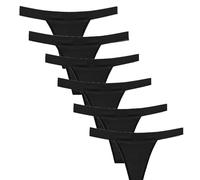 6 cadenas menstruales para mujer con interior de algodón, 4 capas de sellado Tanga menstrual, bragas de fuga urinaria para mujer lavable