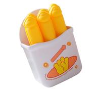 6 cajas de hielo rectangulares con caja de almacenamiento, divertida bandeja larga para patatas fritas, molde antiadherente duradero