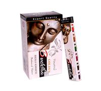 6 cajas/paquete de 120 varillas, fragancia de incienso de calidad Vijayshree de Buda dorado de la India