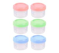 6 cajas pequeñas de 35 ml para ingredientes, mini tarros de salsa, cajas de salsa, cajas de ensalada, recipientes de almacenamiento con tapa, tarros reutilizables sellados, cajas de conservación de