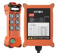 6 canales 12V 24V 48V grúa industrial inalámbrica de radio de control remoto para polipasto eléctrico de cadena puente grúa viajera volquete remolque de camiones transmisor y receptor