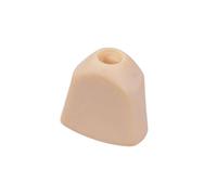 6 Capas de Clavijas para la Clavija para Guitarras Acústicas y Eléctricas Apariencia Jade Tuner Botón Cape de la Tapa Manija con Tornillos Piezas de Lavado (YELLOW)