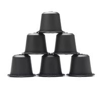 6 cápsulas de café reutilizables y rellenables.