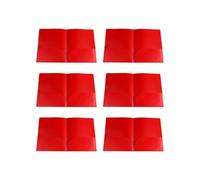 6 carpetas de dos bolsillos, tamaño carta, con 2 bolsillos, capacidad para 100 hojas, organizador de documentos, archivador de doble cara para documentos