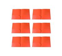 6 carpetas de dos bolsillos, tamaño carta, con 2 bolsillos, capacidad para 100 hojas, organizador de documentos, archivador de doble cara para documentos