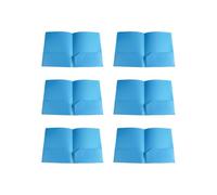 6 carpetas de dos bolsillos, tamaño carta, con 2 bolsillos, capacidad para 100 hojas, organizador de documentos, archivador de doble cara para documentos