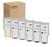 6 cartuchos de tinta 730 de 300 ml P2V73A P2V72A P2V71A P2V70A P2V69A P2V68A compatibles con HP Designjet T1600 T1700 T2600 T1600dr T1700dr T2600dr Tinta de impresora MK/PK. /G/C/M/Y