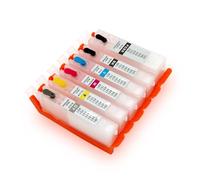 6 Cartuchos de Tinta PGI-550 CLI-551 for impresoras C-on MG6350, MG7150, MG7550 e IP8750. Cartucho de Tinta Recargable con Chip A-RC.