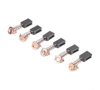 6 cepillos de carbono de 5 mm x 8 mm x 12 mm para amoladora angular G720 diseñados para un ajuste preciso y transferencia eléctrica consistente