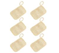 6 cepillos para lavar platos, esponja de lufa natural, limpiador de platos eficiente para fregaderos, encimeras, limpieza de cocina, esponja de limpieza sostenible
