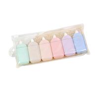 6 cintas correctoras compactas portátiles beiges para una escritura suave, ergonómica, cómoda, cobertura oculta, escuela, oficina, uso invisible, cinta correctora