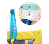 6 Cintas para Colgar Ropa sin Coser. Colgadores Personalizados con Nombre para Colgar Chaquetas y Batas de los niños en el Cole y guardería. Etiquetas de Tela