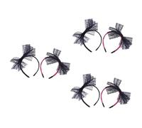 6 cintas para el pelo con lazo y lazo de encaje, diademas para Halloween, adulto, con lazo y lazo de encaje, diadema, diadema