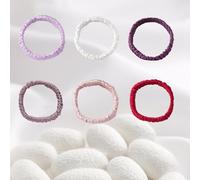 6 cintas para el pelo de seda de morera de 19 momme, 100 % seda pura, para viajes, fiestas, vida diaria y otras ocasiones, adecuadas para regalarte a ti mismo, familia y amigos accesorios para el