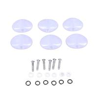 6 clavijas afinación de guitarra, mangos botón afinación perillas de clavija afinador plástico cabezal máquina con 6 tornillos y 12 juntas para guitarras eléctricas, folk, clásicas (Blanca)