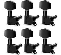 6 clavijas de afinación de cuerda de guitarra de aleación de zinc, afinadores de cabeza de máquina, llave de afinación para guitarra eléctrica, acústica, guitarra, metal, afinación, clavijas