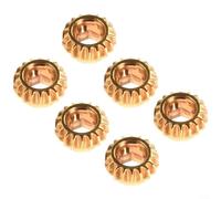 6 clavijas de afinación de guitarra, cabezales de máquina de repuesto con agujero hexagonal, relación de engranajes, 1 18, material de hierro para afinadores de guitarra (dorado)