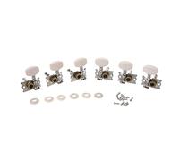 6 clavijas de afinación de guitarra clásica, afinadores individuales, llaves de cuerda, cabezales de máquina, piezas chapadas, cubierta de pastilla