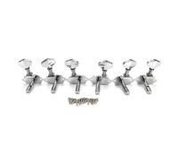 6 clavijas de afinación de guitarra componente de reparación de guitarra adecuado para guitarras acústicas y eléctricas con construcción de metal clavijas acústicas de engranaje abierto