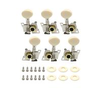6 clavijas para cabezal de guitarra, perillas de cabeza de metal, afinadores de bloqueo de textura de metal para una mejora óptima del sonido, mecanismos de afinación profesionales