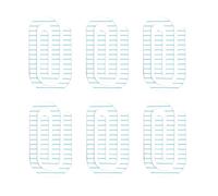 6 clips de papel acrílicos jumbo de 4 x 2 pulgadas, bonitos clips de papel de oficina, regalo de agradecimiento para profesores, marcapáginas de oficina, aula (cuaderno)