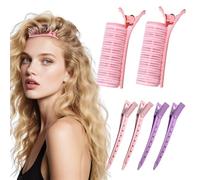 6 clips de volumen para cabello para flequillo esponjoso, pinzas de elevación de raíces sin rastro, pinzas antideslizantes para un aspecto voluminoso natural, herramientas de peinado para mujeres