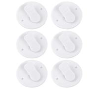 6 Clips para Cortina de Ducha, Autoadhesivos, Antisalpicaduras, Resistente al Viento, Sin Agujeros, Protección para Baño, Accesorios para Ducha