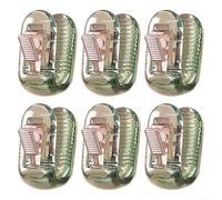 6 clips transparentes antideslizantes para funda de edredón para una fijación segura de la ropa de cama, diseñados para mantener los edredones estables sin necesidad de alfileres (verde)