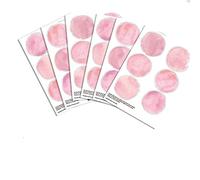 6 cm acuarela lunares DIY adornos de pared calcomanía para niños niña cuarto decoración - rosa 36 puntos