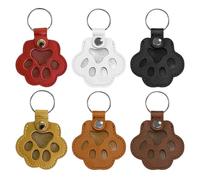 6 Coles con Estampado De Palma De Garra De Gato Y Perro, Bolsa De Almacenamiento De Pelo De Mascota, Llavero Conmemorativo, Decoración De Mochila Linda E Interesante.