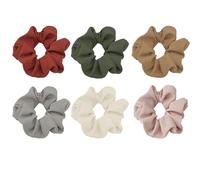 6 coletas de pelo para mujer, suave, para niñas, para moño, cola de caballo y accesorios, para estudiantes, mujeres de moda y deportes (café/gris/rosa/albaricoque leche/verde/rojo)