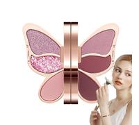 6 Color Eye Shadow Palette, Waterproof Eyeshadow Makeup, Matte Shimmer Eyeshadow, Pigmented Glitter Eyeshadow, Highly Pigmented Eyeshadow, Colorful Eyeshadow for Women, Shimmer Eyeshadow Palette,