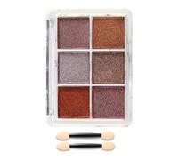 6 Colores Brillo De Uñas Espejo Polvo Brillo Cromo Pigmento Polvo Gel Polaco Efecto Metálico Decoraciones Artísticas Pigmento Metálico Para Decoración De Uñas