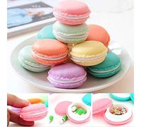 6 colores Cute Candy Pill Case Organizador de píldoras Medicine Box Drugs Pill Container Round Plastic Storage Candy Color For Pill Case, Azul