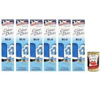 6 colores paneangeli para caramelos azules. Un práctico tubo para colorear caramelos azules para grandes decoraciones. 10 g + Polpa italiana Gourmet 400 g