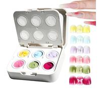 | 6 Colors Beginner Friendly Manicure Paint, Patting Gels For Nails 8ml Nail Painting Gel,for Women Girls Professionals Home Salon Art Design