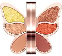 6 Colors Butterfly Eyeshadow Palette Makeup Blendable Long Lasting Waterproof Palette Pearl Glitter Matte Color Makeup Butterfly Makeup Palette Set (#03)